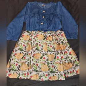 Fall pattern dress